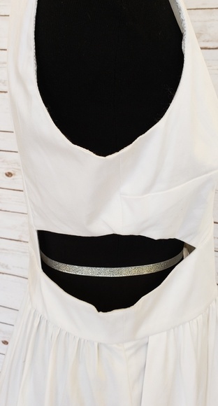 NWT- FRENCH CONNECTION White Dress with Cutouts - Picture 2 of 3